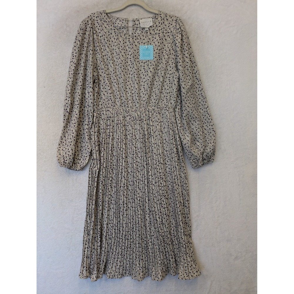 NEW Hayden Los Angeles Midi Dress Women's Size M Cream